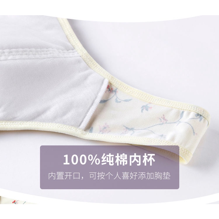 Áo Ngực Lụa Không Gọng Không Đường May Cài Khóa Trước Thời Trang Cho Nữ Trung Niên