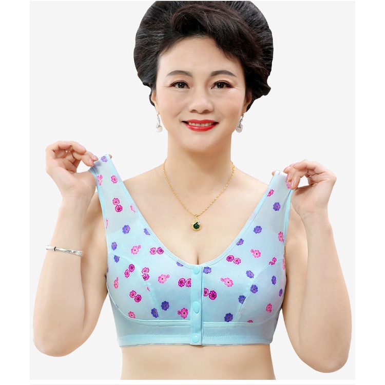 Áo Ngực Thể Thao Không Gọng Thép Cài Khóa Trước Chống Chảy Xệ Có Size Lớn Cho Nữ