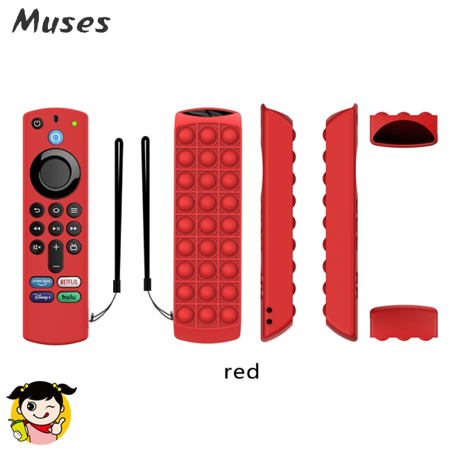 Vỏ Bọc Điều Khiển Từ Xa Bằng Silicon Chống Trượt Màu Sáng Kèm Dây Treo Cho 2021Exa