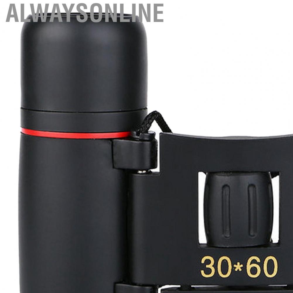 Alwaysonline Night Vision Binoculars  Mini Binocular 30x60 Ergonomic Handle High Definition for Learning