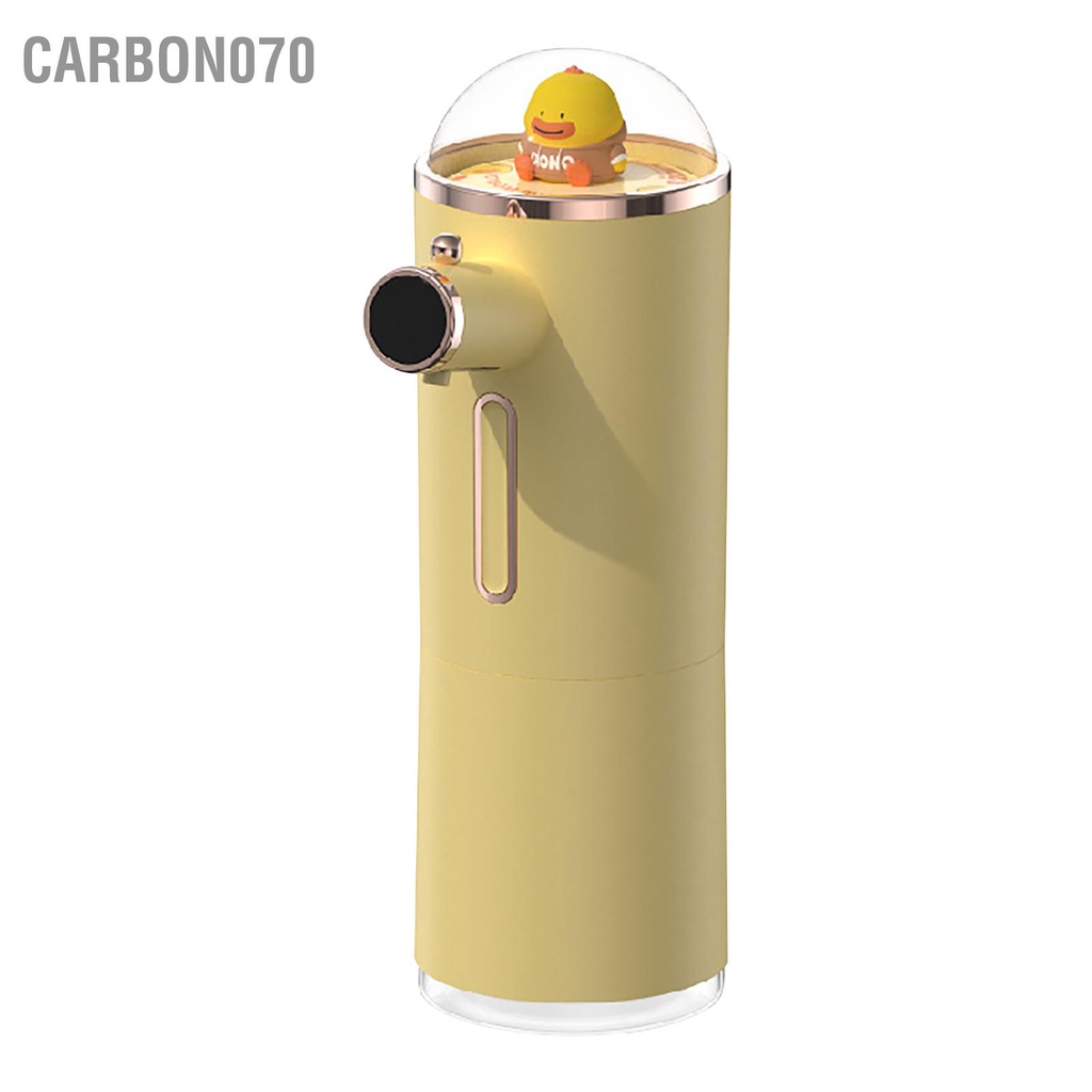 Carbon070 Hộp đựng xà phòng bằng bọt tự động Cảm biến hồng ngoại thông minh dễ thương Chống nước có thể sạc lại Touchless