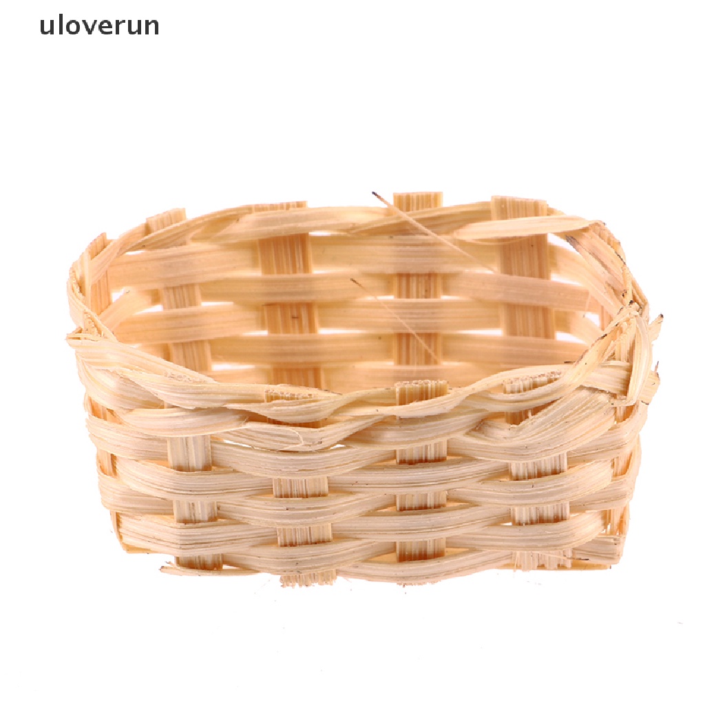 Giỏ Tre Mini 1: 12 Xinh Xắn Dùng Để Trang Trí Nhà Búp Bê