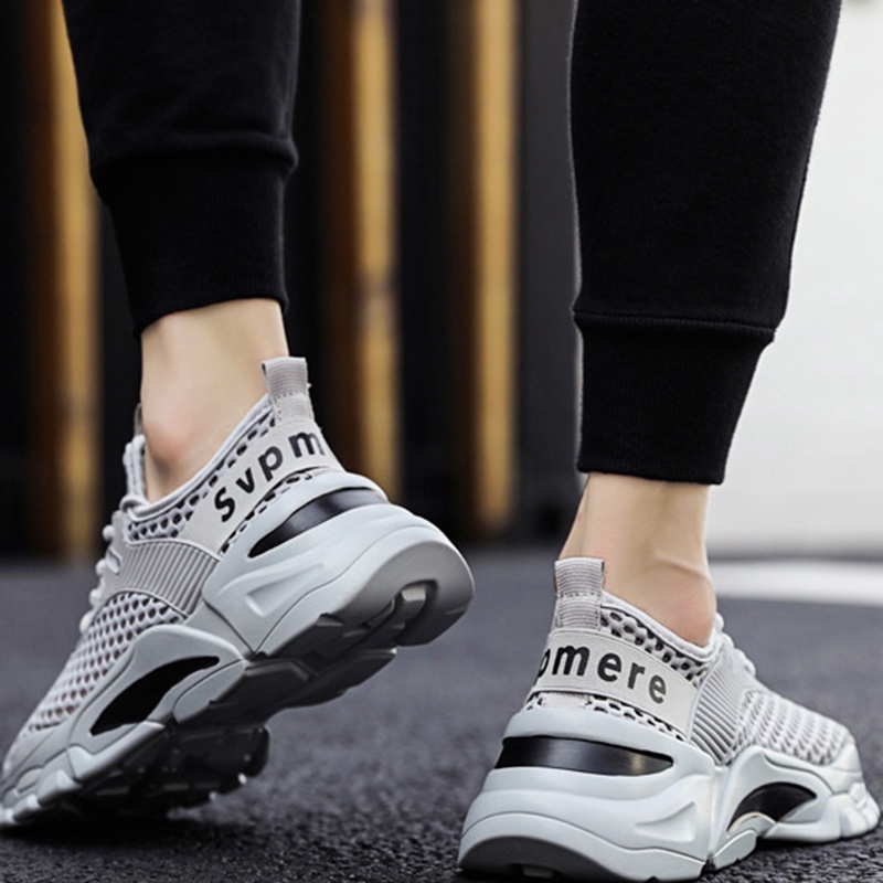 Giày Thể Thao IELGY Phối Lưới Chống Mòn Nhiều Màu Tùy Chọn Thời Trang Cho Nam