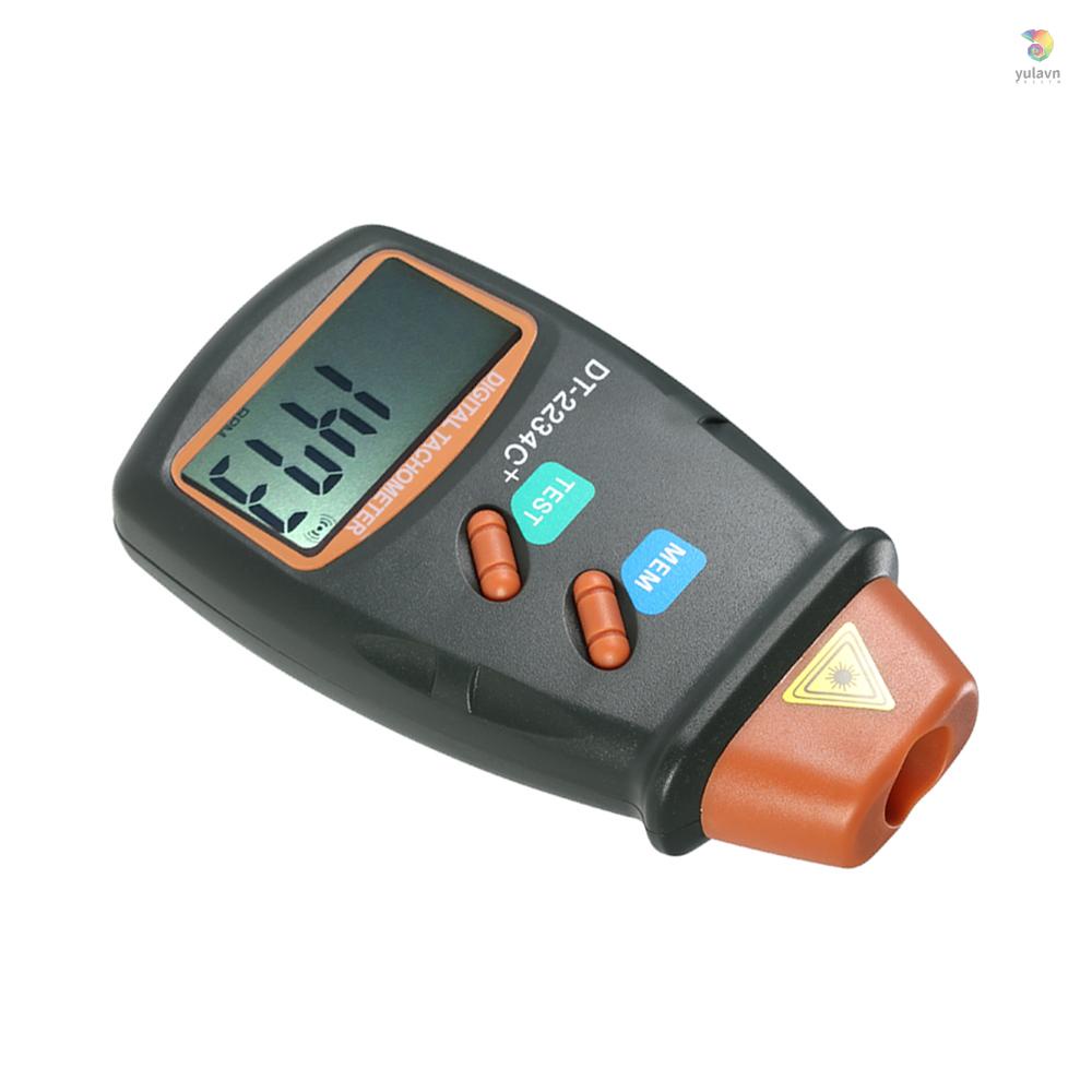 Đồng Hồ Đo Tốc Độ Kỹ Thuật Số Laser Không Tiếp Xúc Phạm Vi 2.5RPM-99,999RPM Kèm 3 Băng Phản Quang