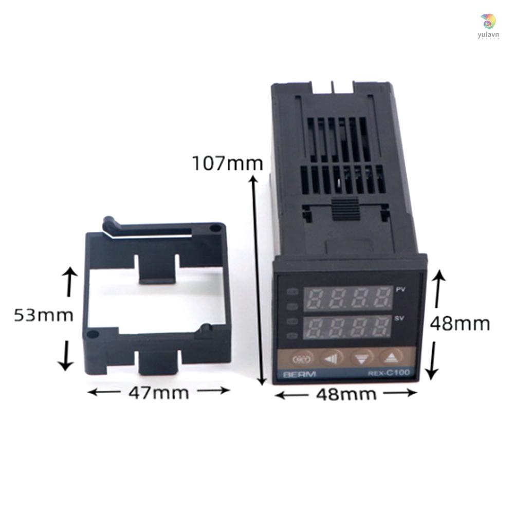 Bộ 3 Dây Cáp SSR + SSR-25 DA + M6 1M Điều Khiển Nhiệt Độ REX-C100FK02-V * DN