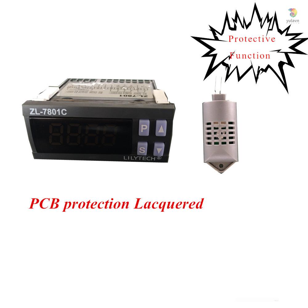 Thiết Bị Điều Khiển Nhiệt Độ Ấp Trứng Tự Động Có Màn Hình LCD 100V-240V AC ZL-7801A