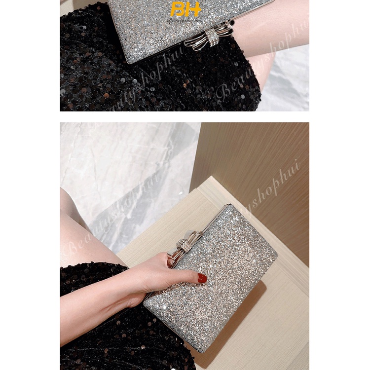 Mới Túi Xách Đính Kim Sa Lấp Lánh Thời Trang