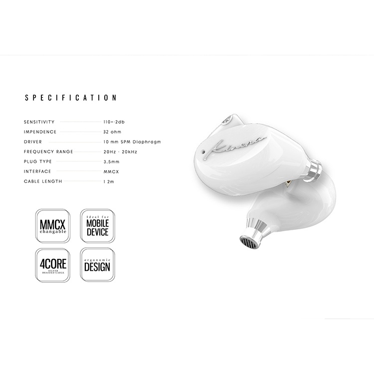 Tai Nghe Nhét Tai Kinera SIF IEM Có Thể Tháo Rời