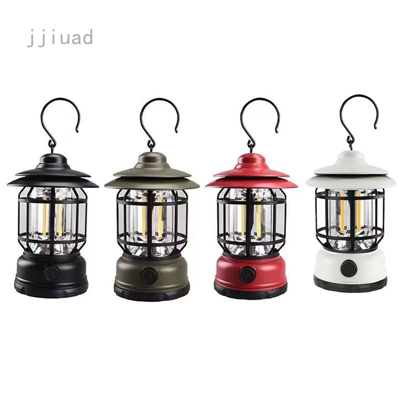 Đèn Cắm Trại Phong Cách Retro Sạc Cổng USB Tiện Dụng