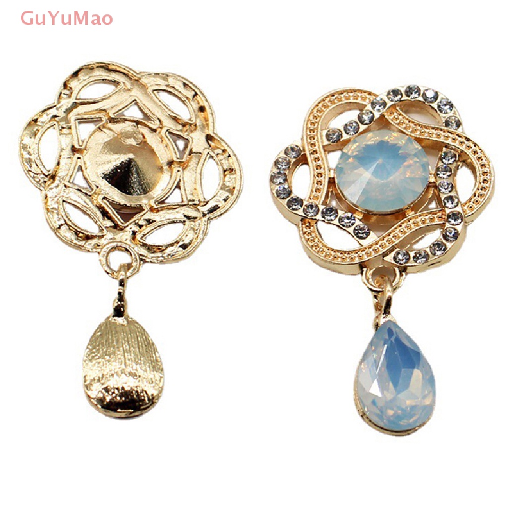 1 Mặt Dây Chuyền Bằng Acrylic Mạ Vàng Hình Bông Hoa DIY