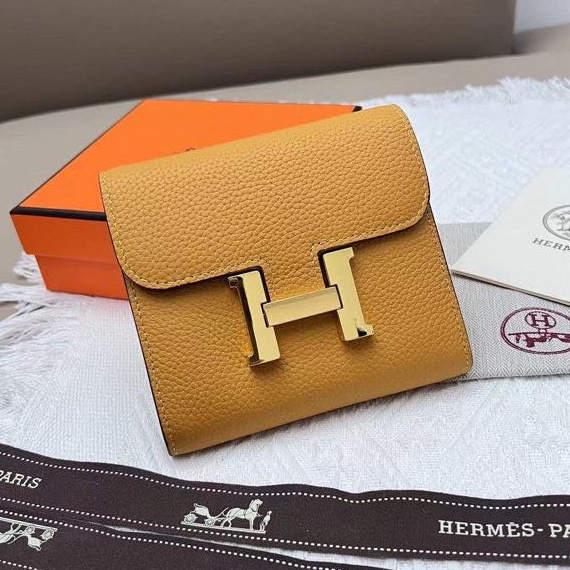 Ví Da Hermes Dáng Ngắn Chất Lượng Cao Cho Nam Nữ