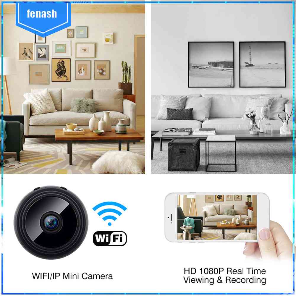 Camera Giám Sát Mini 1080P HD Cảm Biến Chuyển Động Kết Nối WiFi