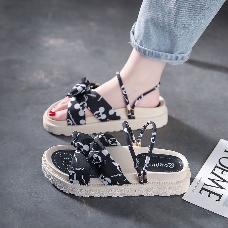 Dép lê thời trang nữ mẫu mới đế bằng ngọt ngào