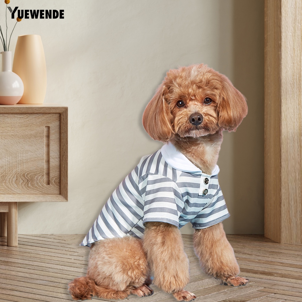 Yue.z Áo Sơ Mi Kẻ Sọc Hai Lớp Có Thể Giặt Được Mặc Hàng Ngày Cho Thú Cưng