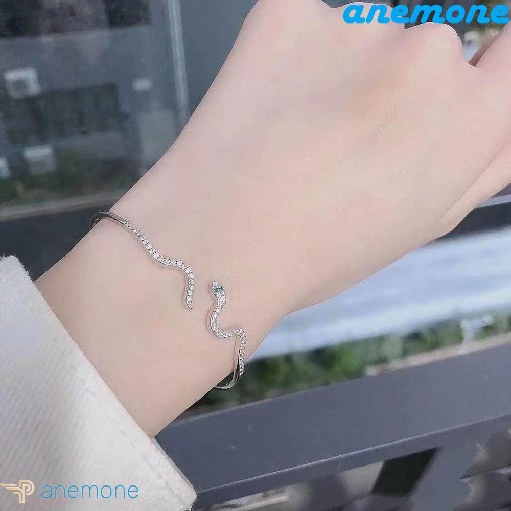 Vòng Tay Hình Rắn Đơn Giản Sang Trọng Có Thể Điều Chỉnh Cho Nữ