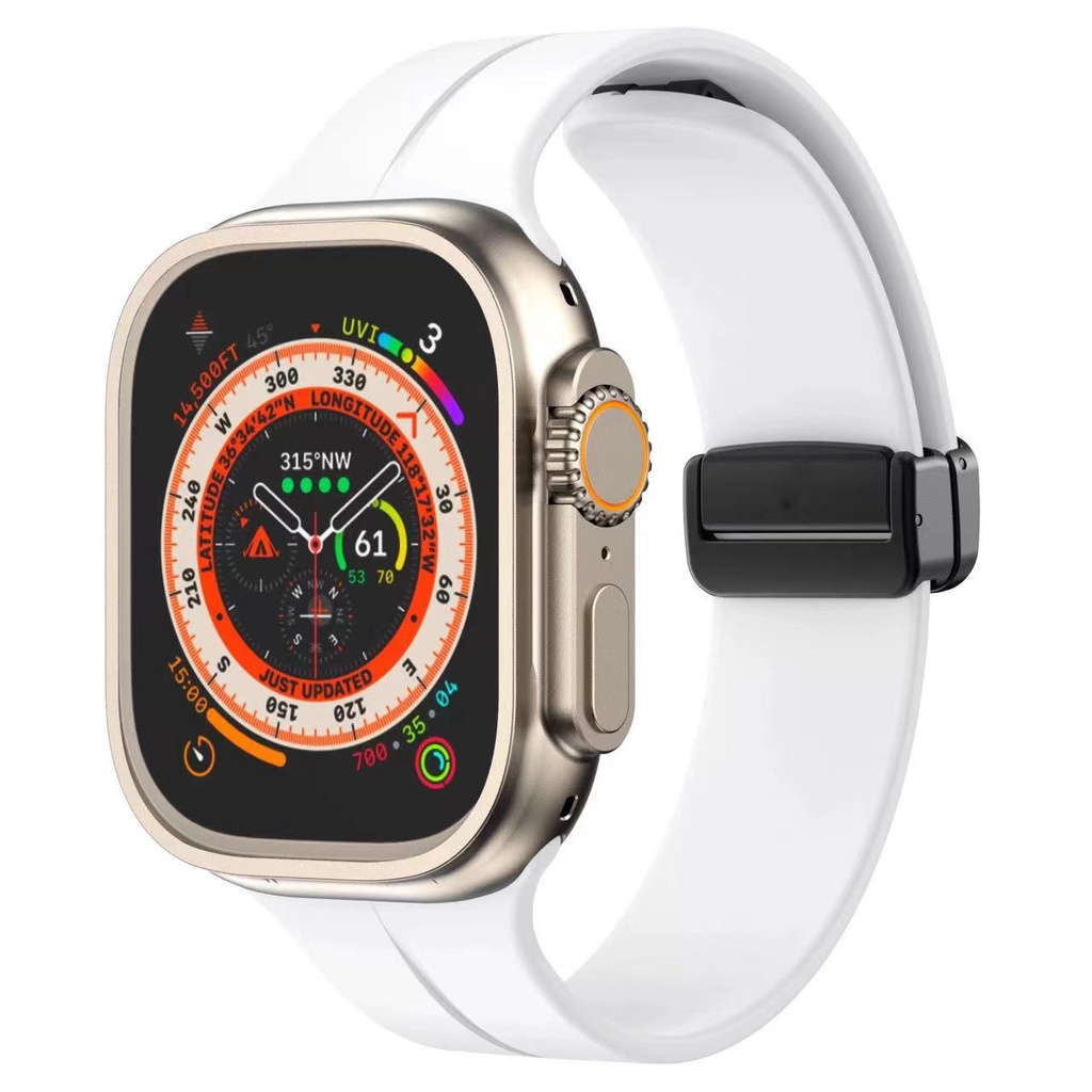 Dây đeo silicon Sản Phẩm Chất Lượng Cho Apple Watch 8 Ultra 7 6 SE 5 4 3 49mm 41mm 45mm