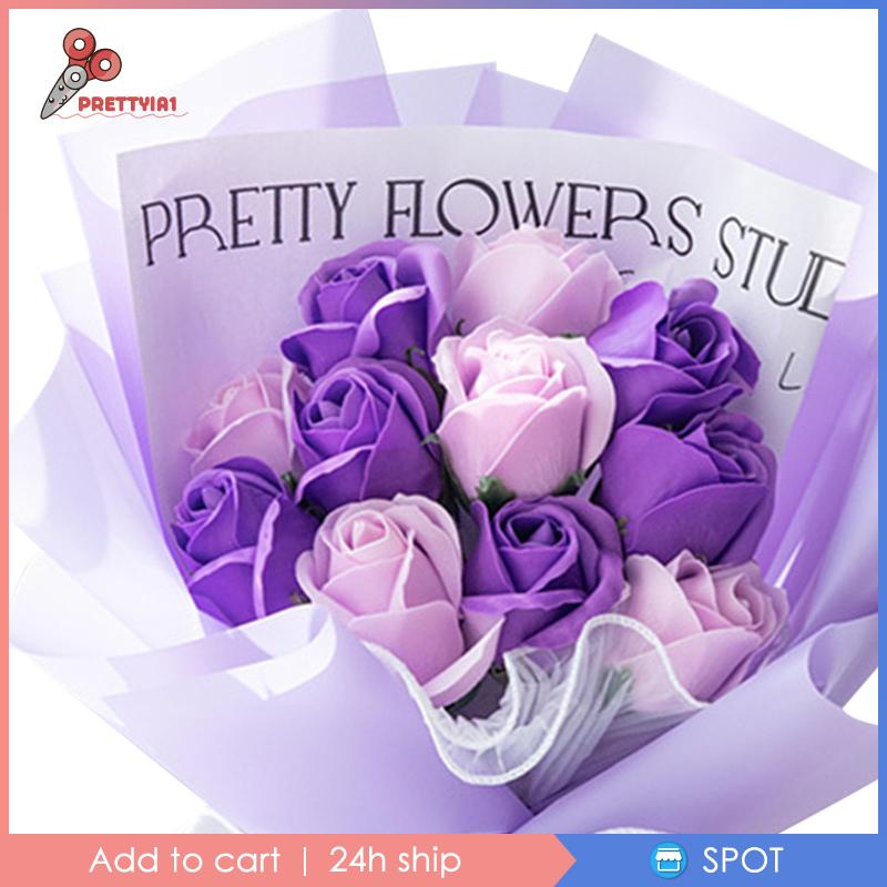 Bó Hoa Hồng Sáp Thơm Prettyia1 Dành Cho Trang Trí Sinh Nhật Kỷ Niệm