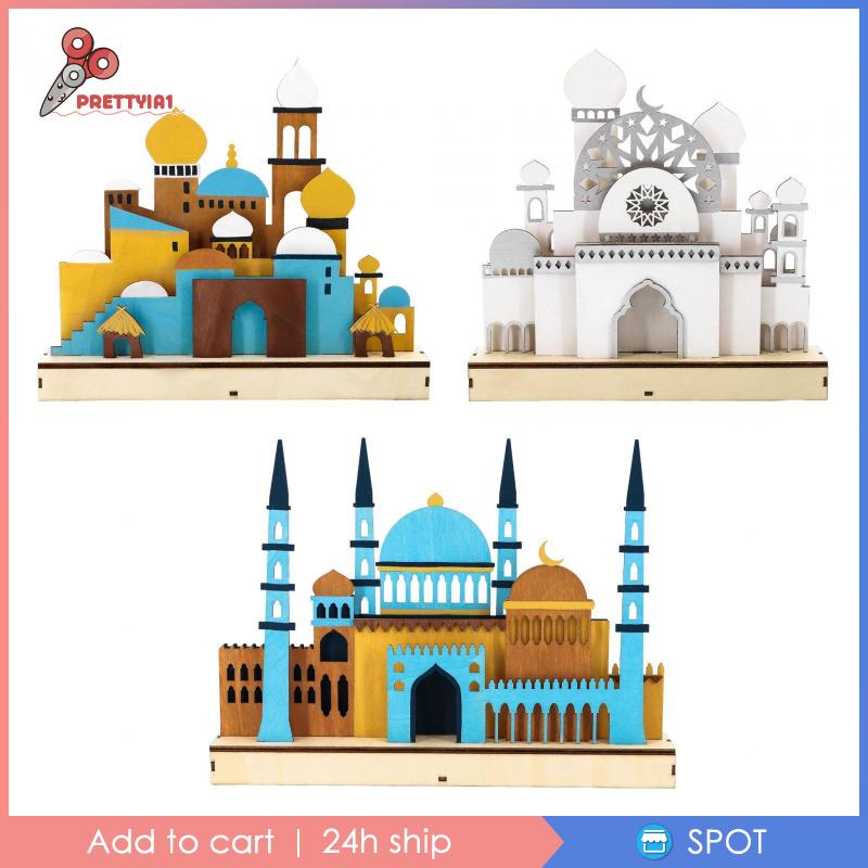 1 [Prettyia] Đèn Để Bàn Trang Trí Tiệc Ramadan