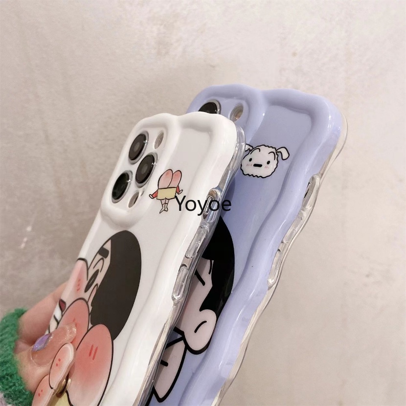 Ốp Điện Thoại Mềm Trong Suốt Chống Sốc In Hình Shin-chan Dễ Thương Cho iPhone 14 13 12 11 Pro Max 7 8 Plus X XS XR SE