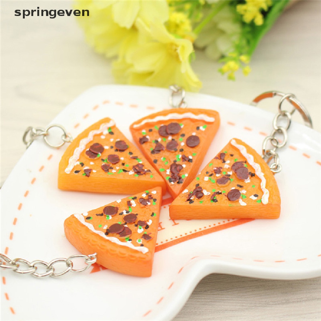 Set 1 / 6 Móc Khóa Hình Bánh Pizza Dễ Thương