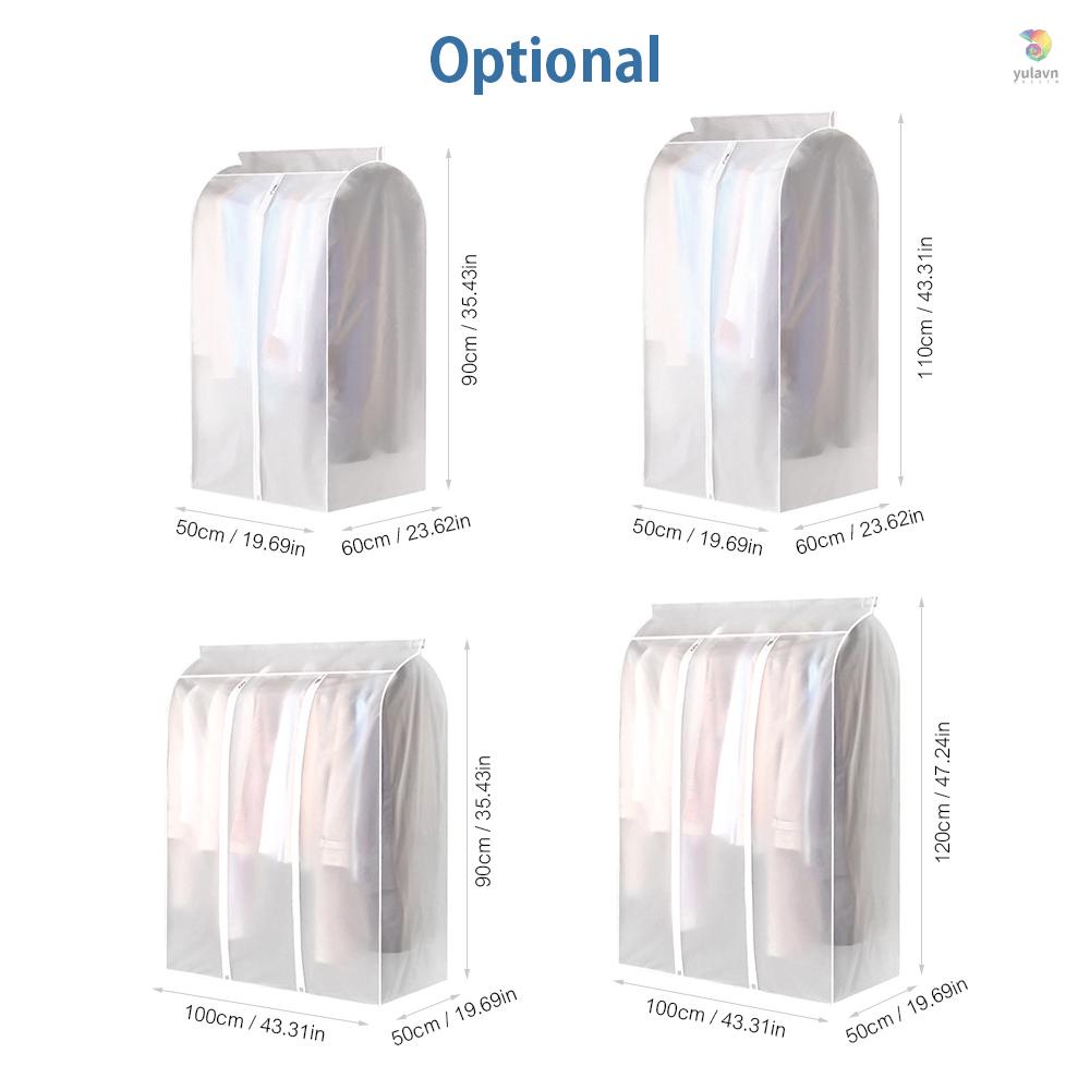 Túi Treo Đựng Quần Áo / Túi Xách Chống Bụi Chống Nước Có Khóa Kéo Toàn Diện