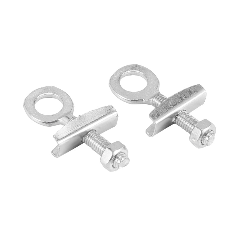 2 chiếc Tông màu bạc Kim cương Mặt sau Burly Donut Chain Tensioner