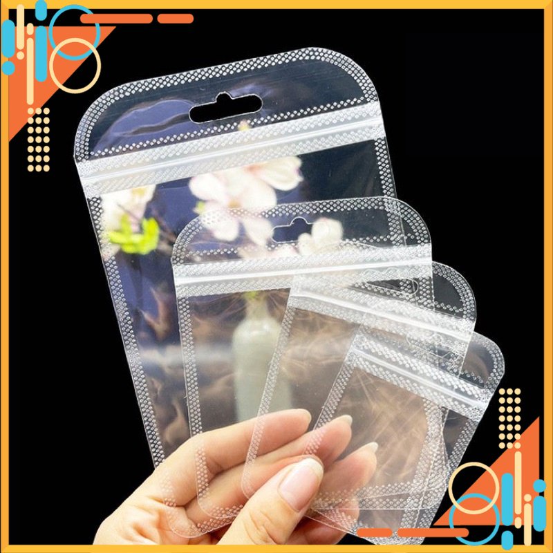 [SALE] Túi zip trong suốt cao cấp ( set 50c) - Shop Hoài Nail
