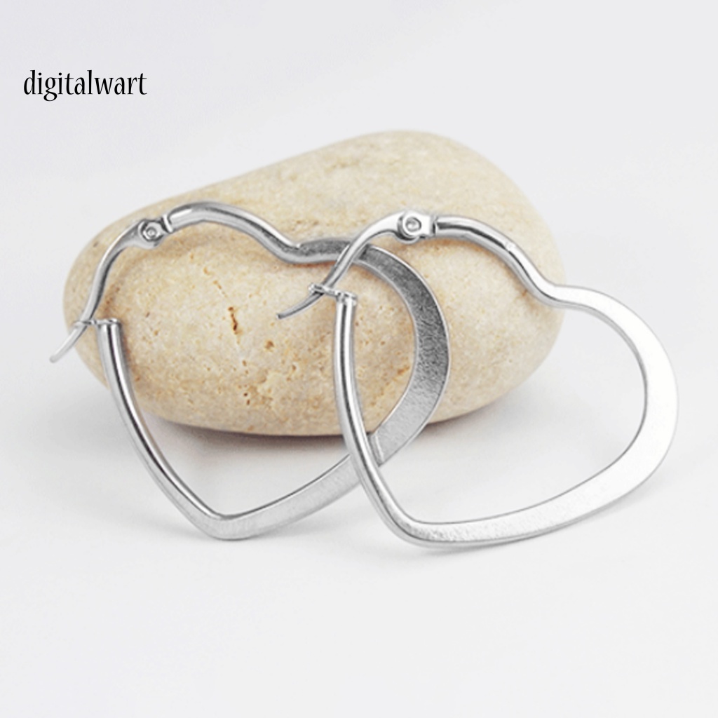 Kỹ Thuật Số| 1 Đôi Bông Tai Tròn Màu Trơn Không Dễ Phai Thời Trang Dành Cho Nữ