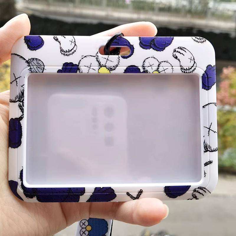 Vỏ Đựng Thẻ ID / Thẻ Sinh Viên Hình Nhân Vật Hoạt Hình Sesame Street Ngang Kèm Móc Khóa