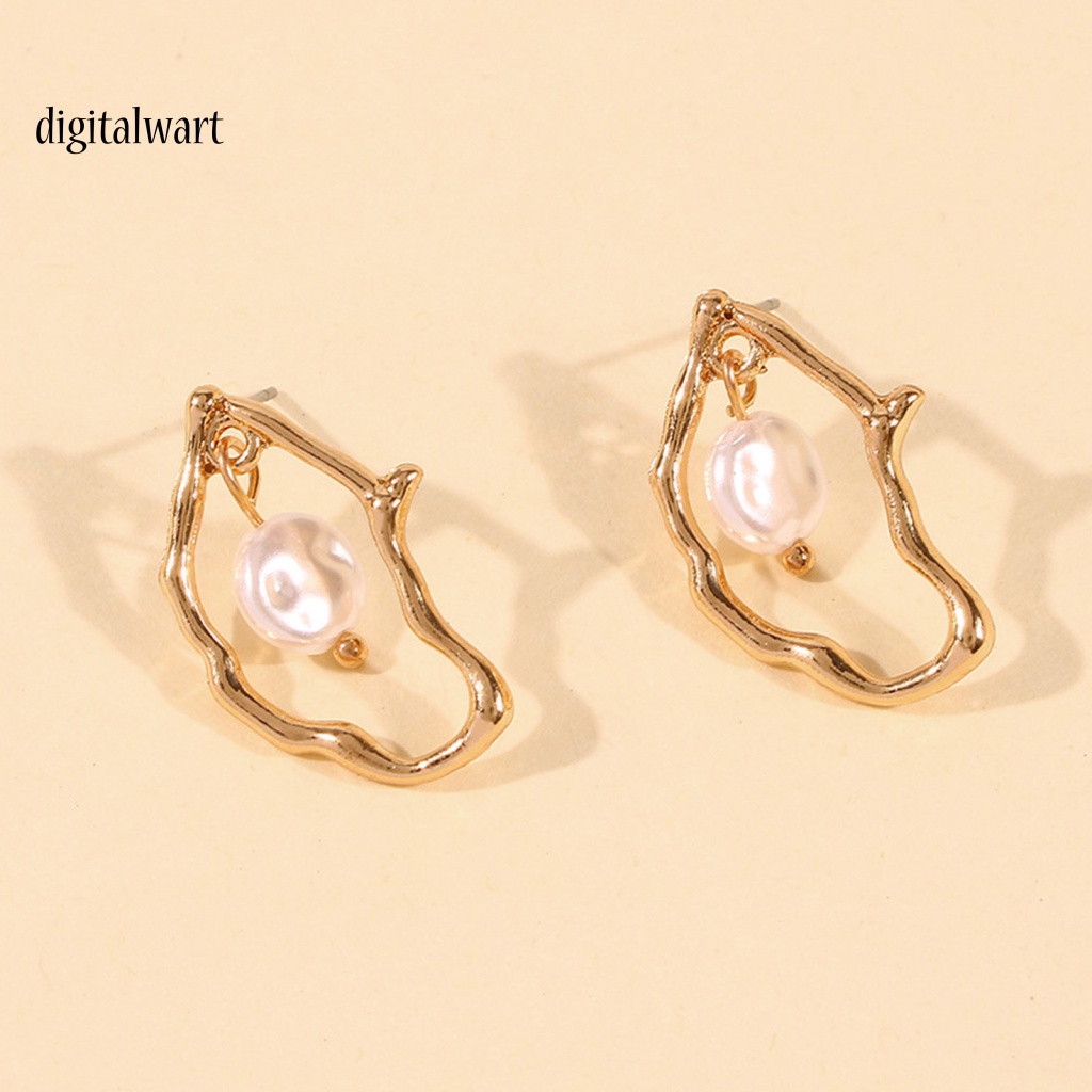 Kỹ Thuật Số| 1 Đôi Bông Tai Thả Dây Bất Đối Xứng Thời Trang Mặc Hàng Ngày