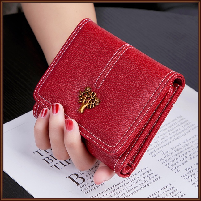 Ví Da Pu Mini Đa Năng Thời Trang Dễ Thương Cho Nữ Giá Đỡ