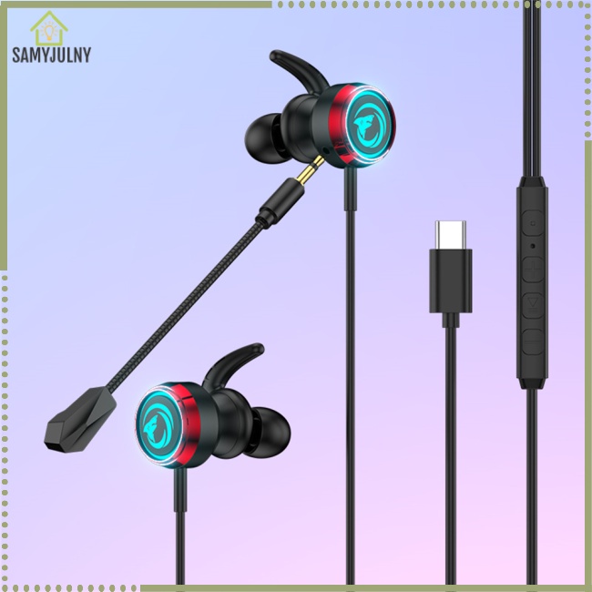 Tai Nghe Nhét Tai Chơi Game Có Micro Và Đèn Rgb