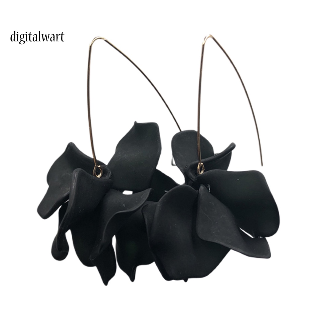 Kỹ Thuật Số| 1 Đôi Bông Tai Móc Hình Cánh Hoa Handmade Phong Cách Bohemian Thời Trang Cho Nữ