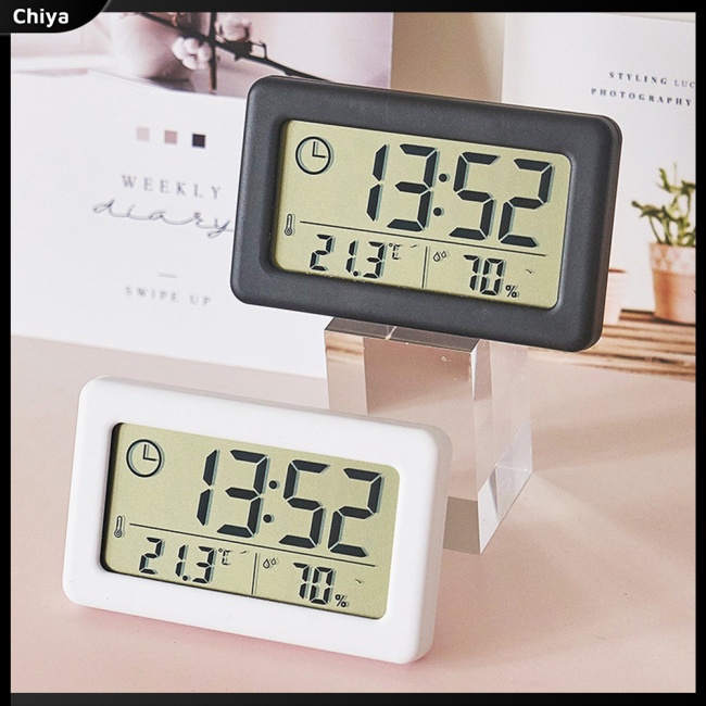 Đồng Hồ Kỹ Thuật Số Để Bàn Đo Nhiệt Độ Và Độ Ẩm Có Đèn Led