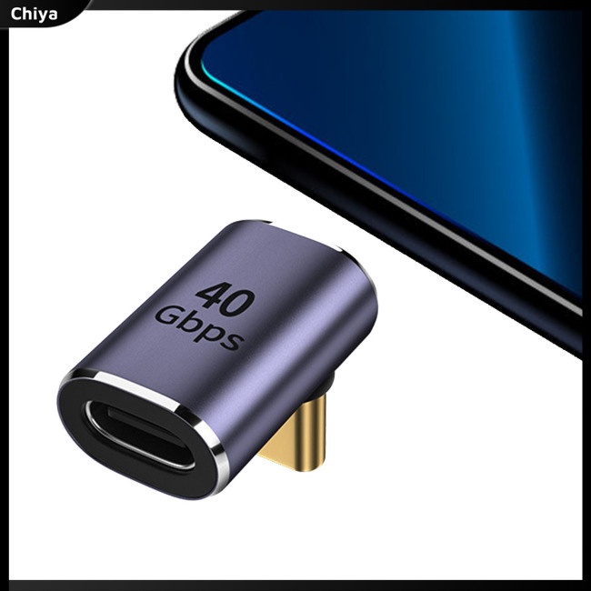 Đầu Nối Chuyển Đổi Type-C 4.0 Male Sang C Female Pd100w 40gbps Sạc Nhanh Cho Notebook