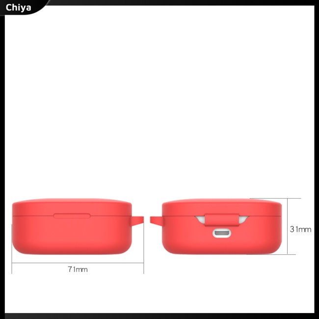Vỏ Bảo Vệ Hộp Sạc Tai Nghe Redmi Airdots Bằng Silicon Màu Trơn Thời Trang