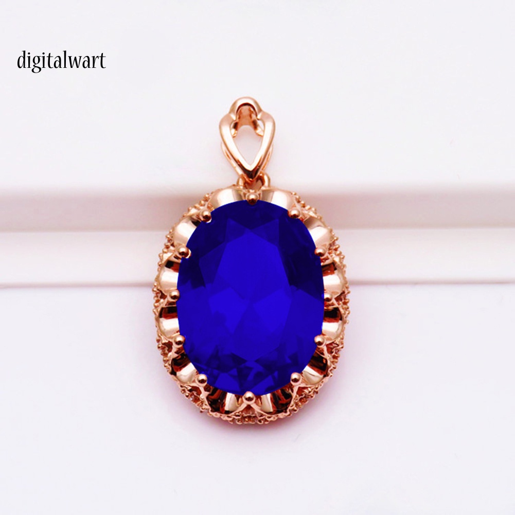 Kỹ Thuật Số| Vòng cổ HợP Kim ĐíNh Đá HìNh Oval Xinh XắN