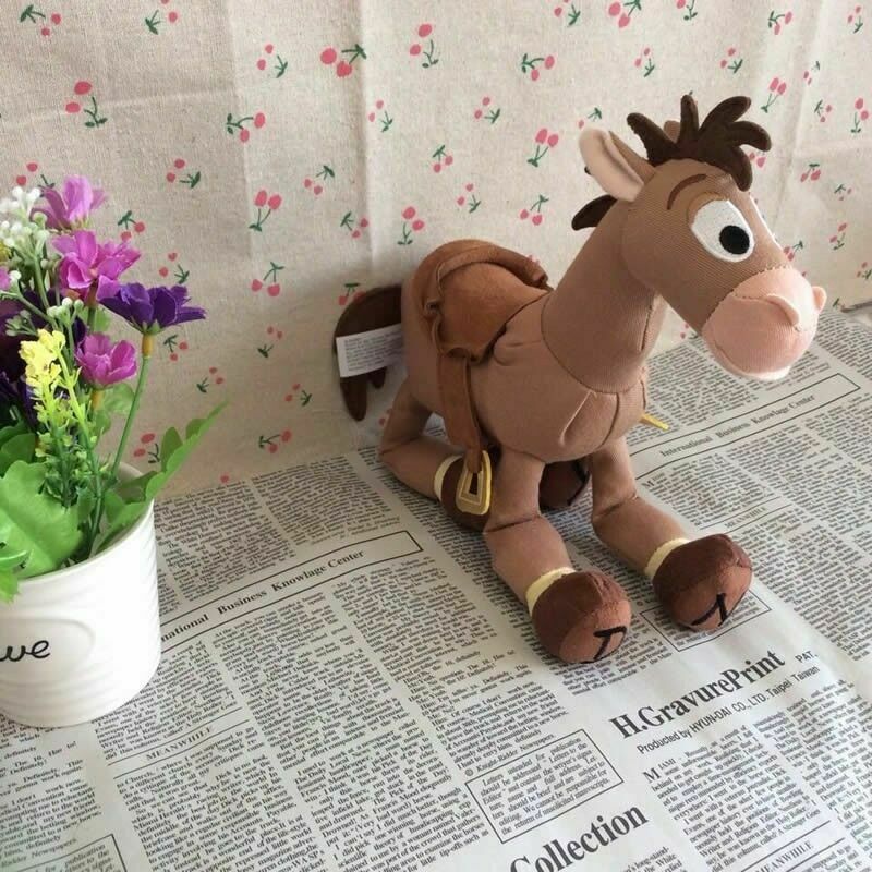 Đồ chơi nhồi bông Hình Con Ngựa Gỗ Mềm 25cm