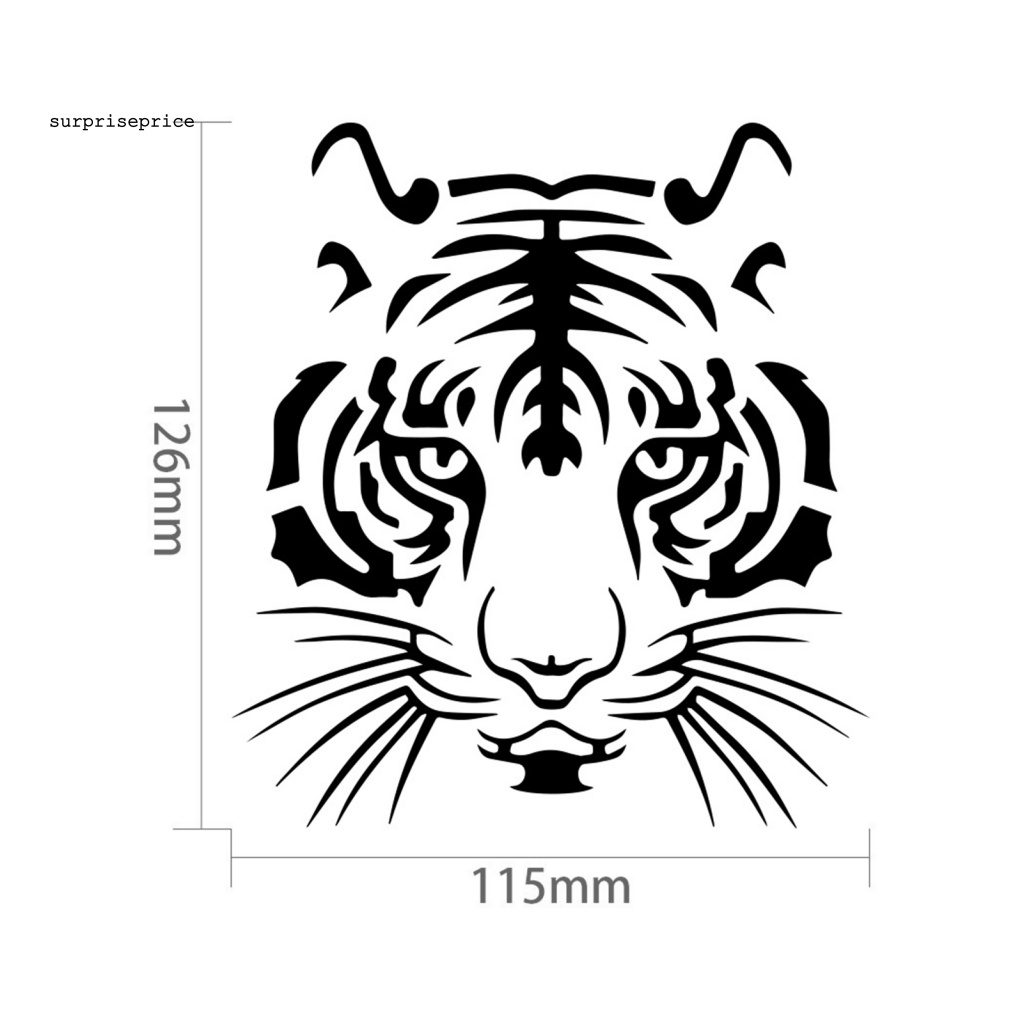 Sticker Dán Trang Trí Xe Hơi Chống Nước Chống Rách Họa Tiết Hổ Bằng PCV