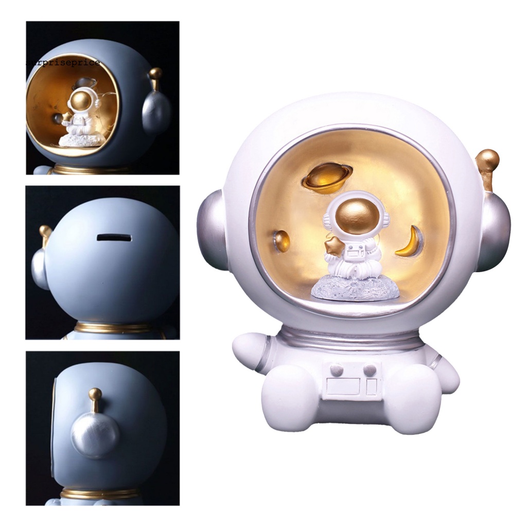Mô Hình Tượng Phi Hành Gia Có Đèn LED Trang Trí Bánh Kem