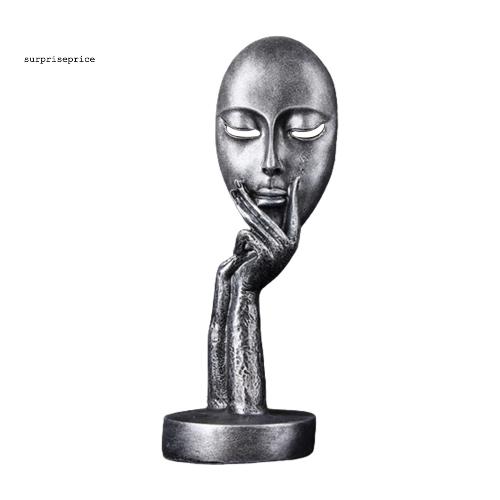 Mô Hình Người Suy Nghĩ Bằng Nhựa Resin Vẽ Tay Nghệ Thuật Trừu Tượng Thực Tế Cho SPA