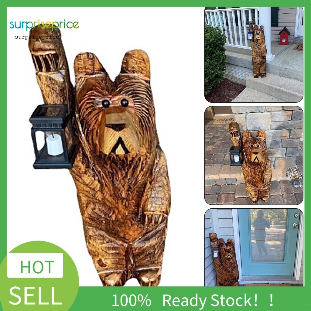 Mô Hình Gấu Bằng Resin Tổng Hợp Resin Tổng Hợp Chạm Khắc Thủ Công Tinh Tế Trang Trí Nhà Cửa / Sân Vườn