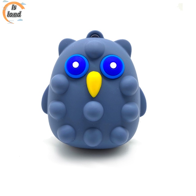 Đồ Chơi Nắn Bóp Đàn Hồi Giảm stress Hình Cú Mèo 3d