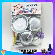 Bộ Đồ Chơi Nấu Ăn Bếp Lò Bằng Nhôm Ngọc Bích - ĐỒ CHƠI CHỢ LỚN 1035