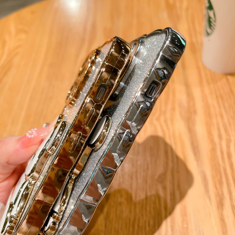 Ốp Điện Thoại Mềm Trong Suốt Chống Sốc Màu Kẹo Lấp Lánh Sang Trọng Cho iPhone 14 Pro Max 14 Plus 14 Pro 14 13 Pro Max 13 Pro 13 Đứng