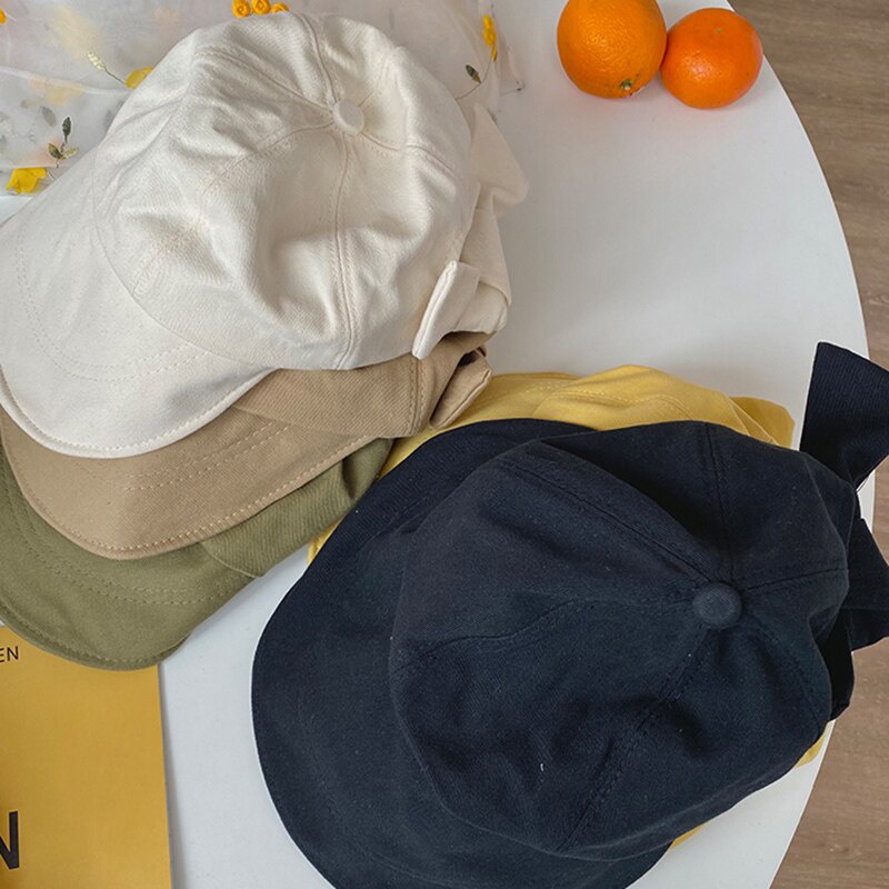 Mũ Cotton Mềm Chống Nắng Cột Nơ Thời Trang Mùa Hè Cho Nữ