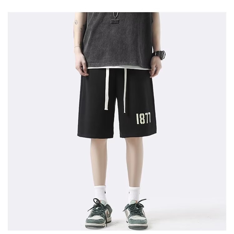 Quần Short Thể Thao Lưng Thun Co Giãn Phong Cách hip hop Đường Phố Hàn Quốc Cỡ Lớn M-8XL Cho Nam