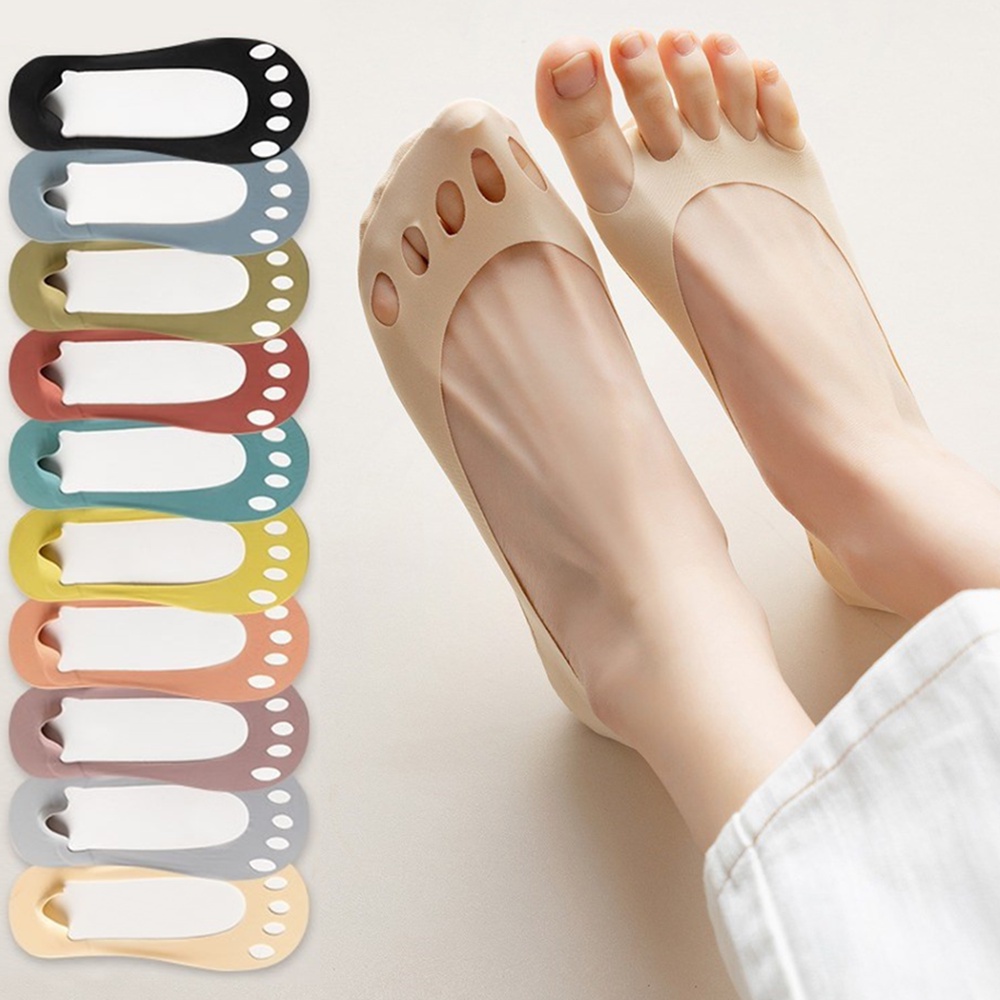 Vớ Silicone Năm Ngón Siêu Mỏng Vui Nhộn Chống Trượt Thoáng Khí Cho Nữ