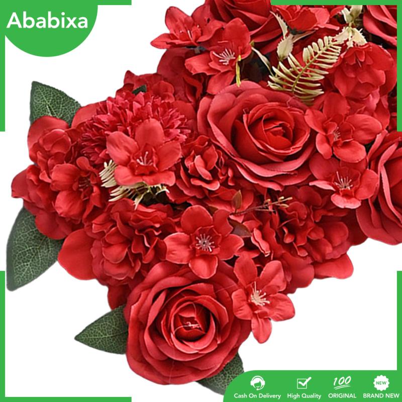 Tấm Hoa Hồng Lụa Đỏ Treo Tường Trang Trí Phông Nền Đám Cưới