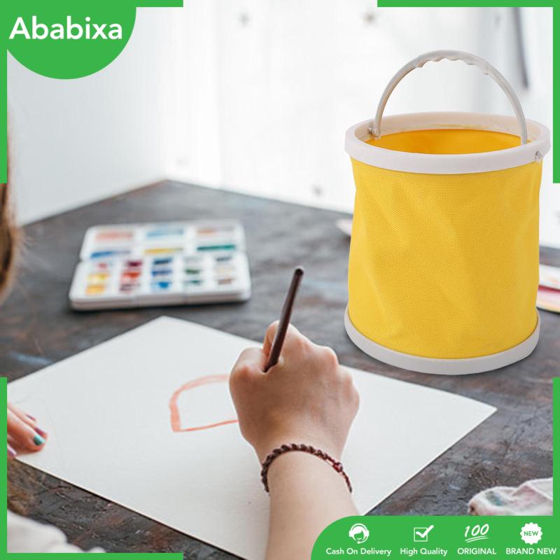 [Ababixa] Xô Canvas Đựng Nước Vẽ Tranh Gấp Gọn Tiết Kiệm Không Gian Dùng Khi Đi Du Lịch Ngoài Trời